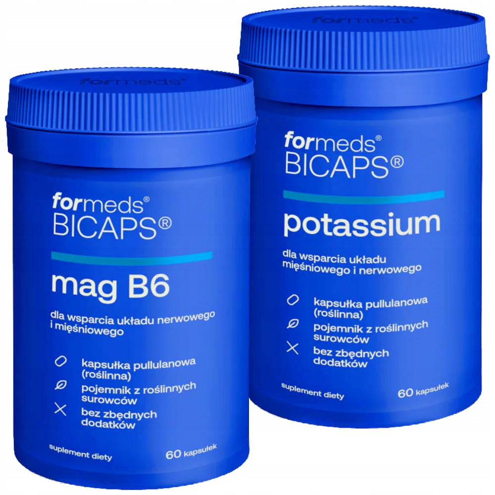 Set FORMEDS BICAPS MAG B6 + POTASSIUM 120k MAGNESIUM VITAMIN B6 POTASSIUM