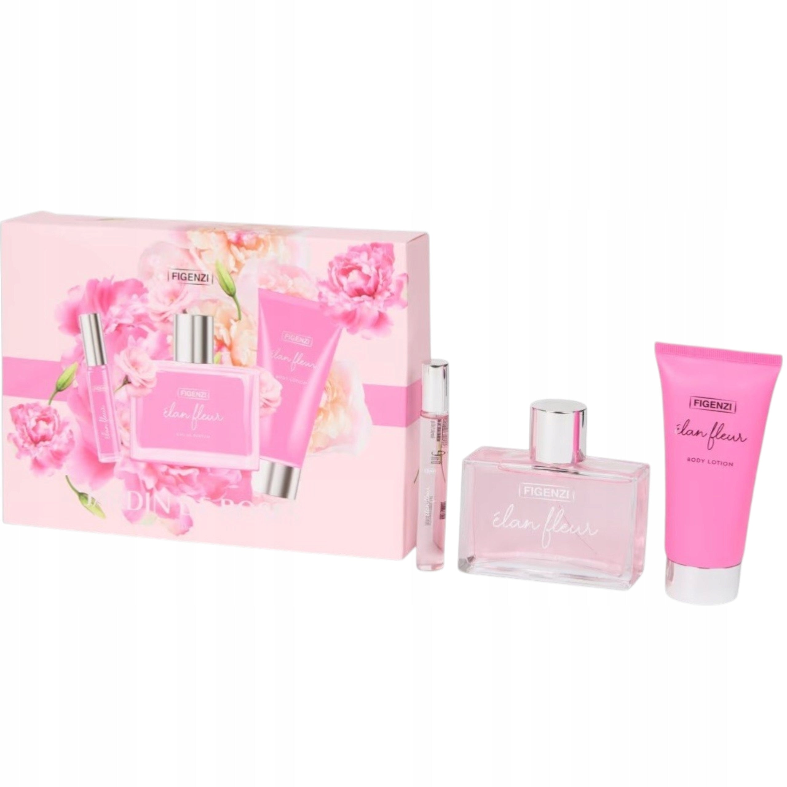 Set Figenzi Elan Fleur Gel + Perfumed Water Perfume Gift