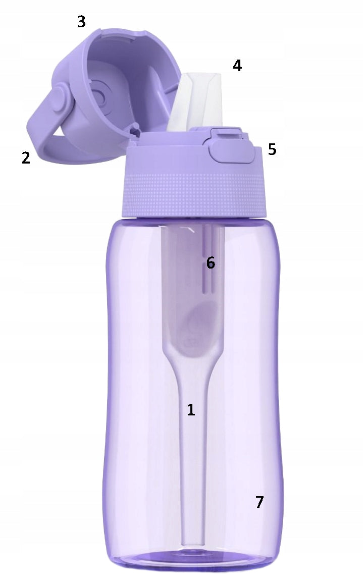 Set Filter bottle Dafi Solid FitMania 0,5l lavender + toothbrush Brand Dafi