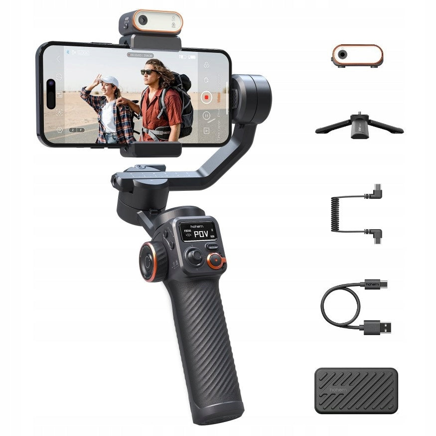 Set Gimbal stabilizer 3-axis Hohem iSteady M6 KIT + lamp, tripod Packaging status original