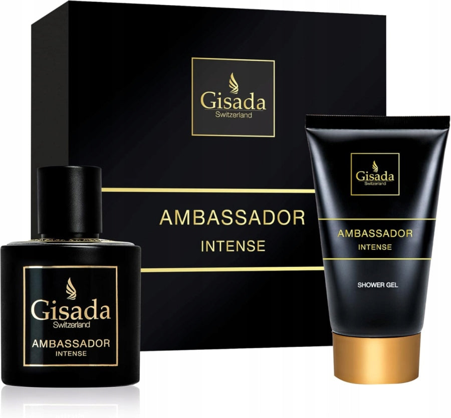 Set Gisada Ambassador Intense Perfumed Water 50ml + Gel 100ml