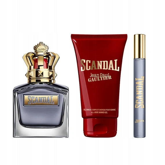 Set Jean Paul Gaultier Scandal Pour Homme 100 ml EDT+10 ml EDT+75 ml gel Packaging status original
