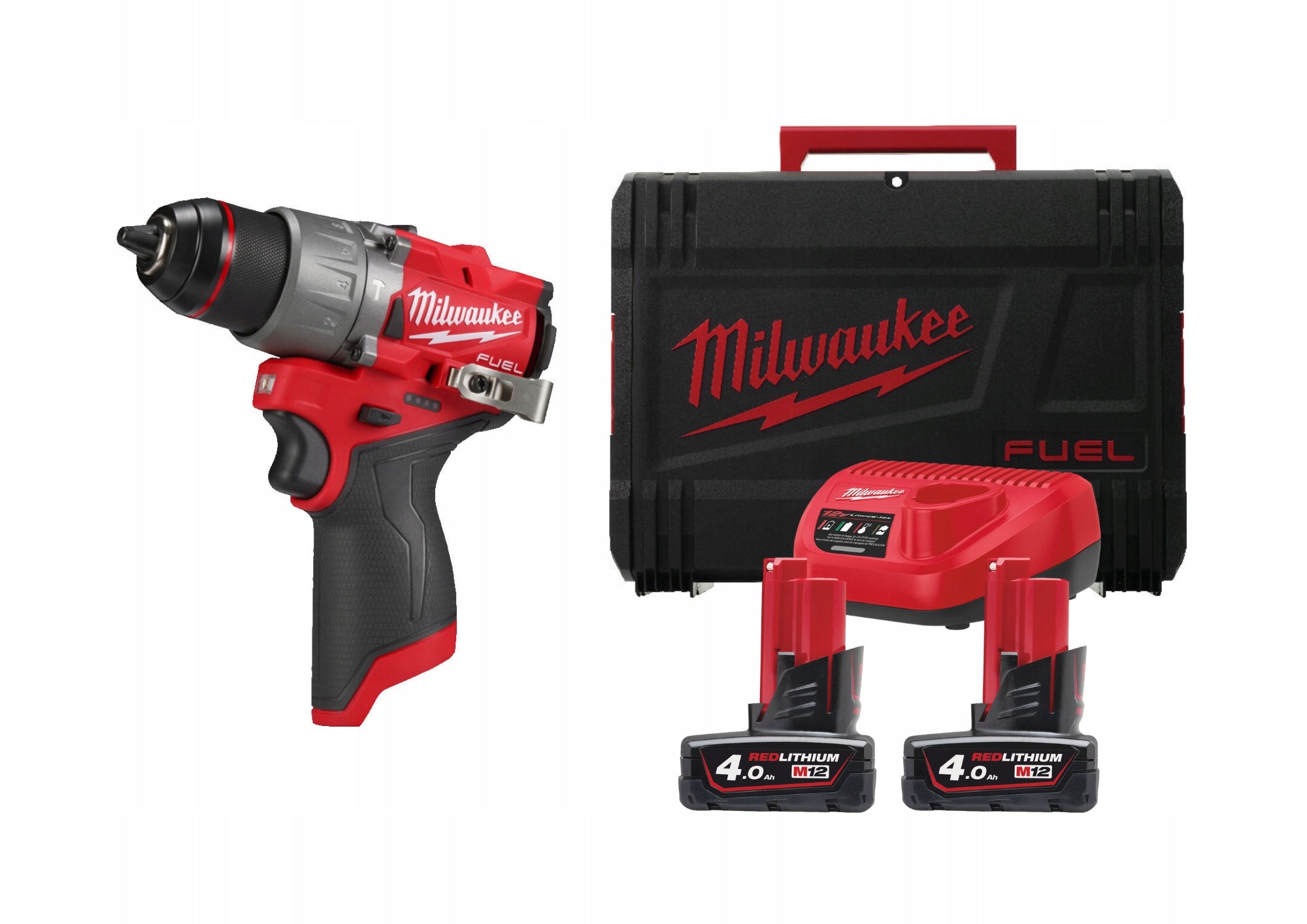 Set M12 FPD2-402x drill/driver MILWAUKEE 4933479869