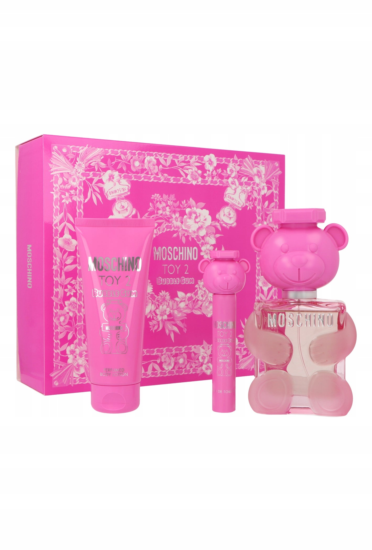 Set Moschino Toy 2 Bubble Gum Edt 100ml + Body Lotion 100ml + Edt 10ml