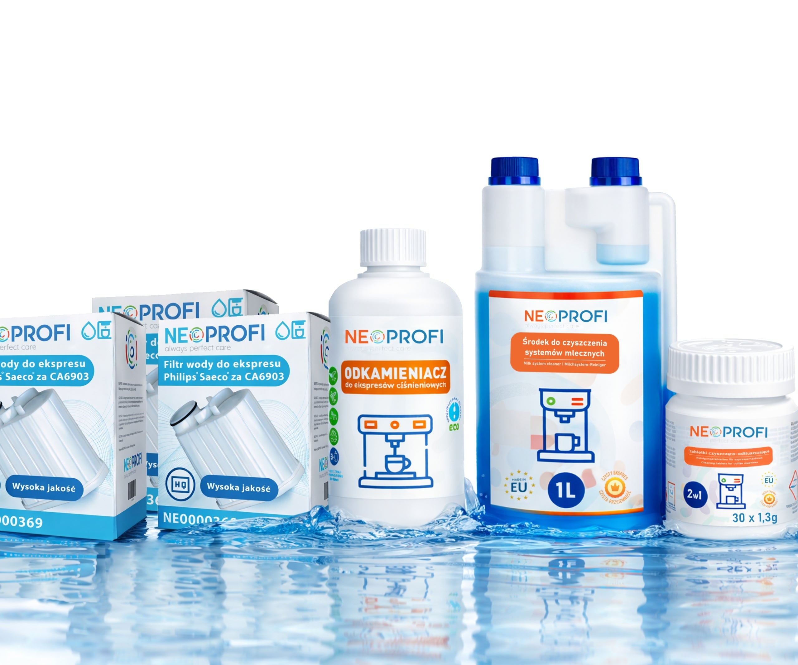 Set NEOPROFI for cleaning coffee machine | Tablet filters 30x1,3g