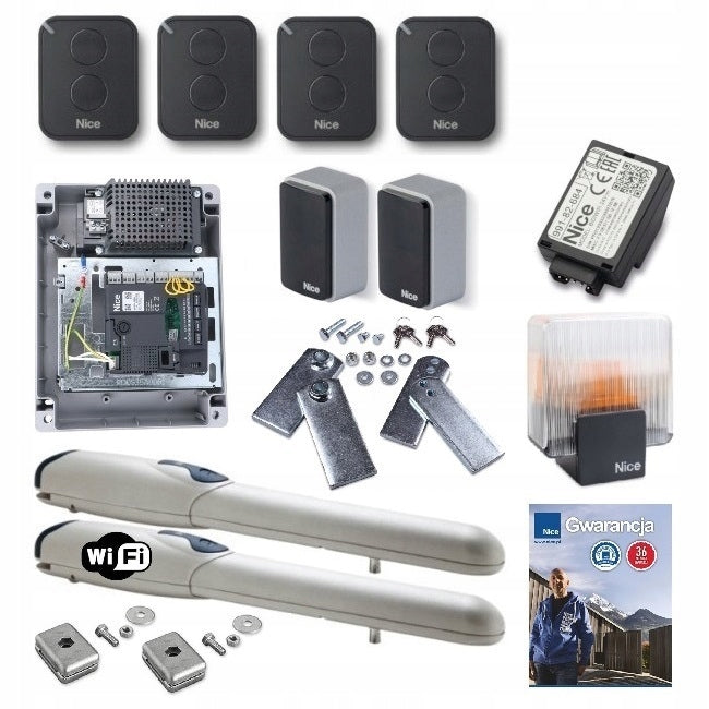 Set NICE WINGO WG3524 24V to 7M + 4 ERA FLOR remote controls + ELDC lamp + WIFI