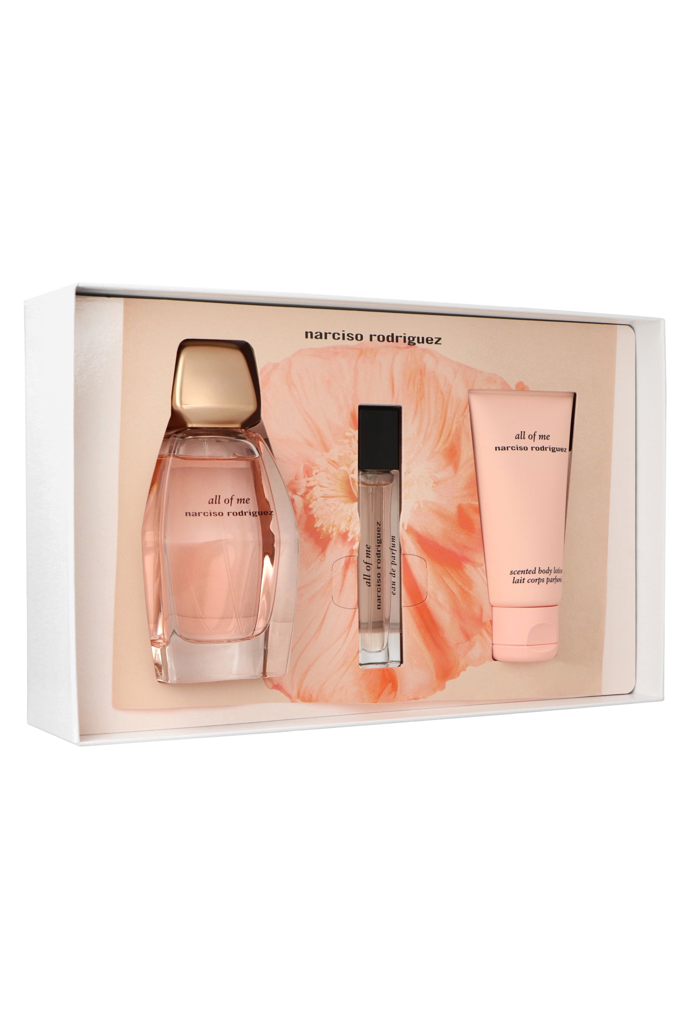 Set Narciso Rodriguez All Of Me Edp 90ml + Edp 10ml + Body Lotion 50ml EAN (GTIN) 3423222121877