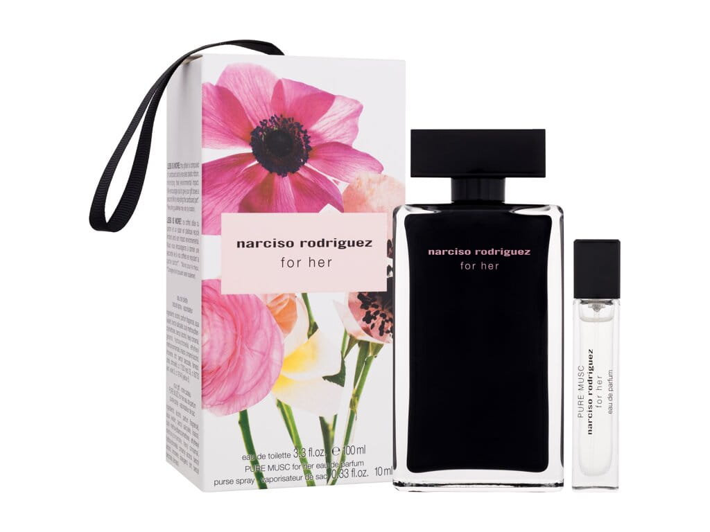 Set Narciso Rodriguez For Her Eau de toilette 100ml + Pu Eau de Parfum