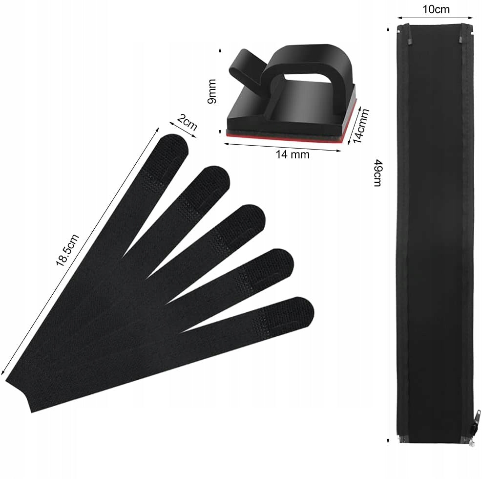 Set Organizer Holder Cable Clip Hook Velcro - 102 elements EAN (GTIN) 6975848991527