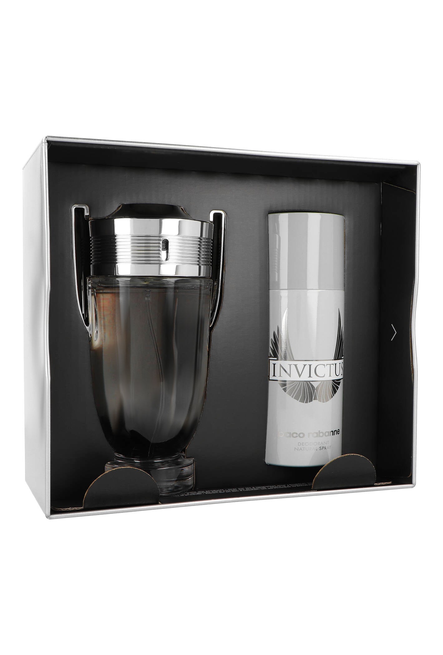 Set Paco Rabanne Invictus Edt 100ml + Deodorant 150ml Product weight with unit packaging 1 kg