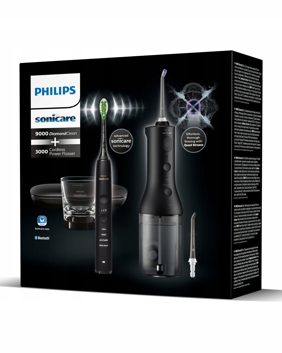 Set Philips Sonicare sonic toothbrush and irrigator (black) HX3886/43 Brand Philips