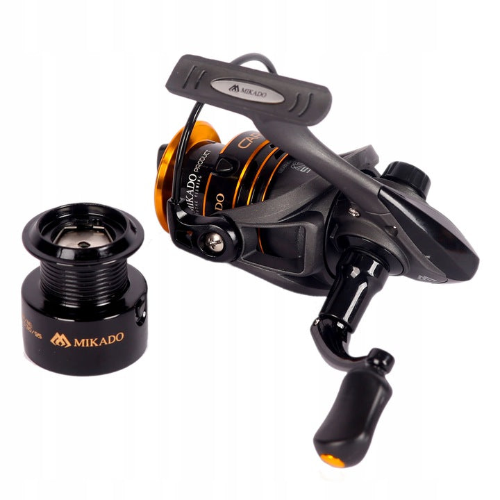 Set SPINNING FOR PERCH Fishing Rod + Reel + Braid MIKADO Total length 235 cm