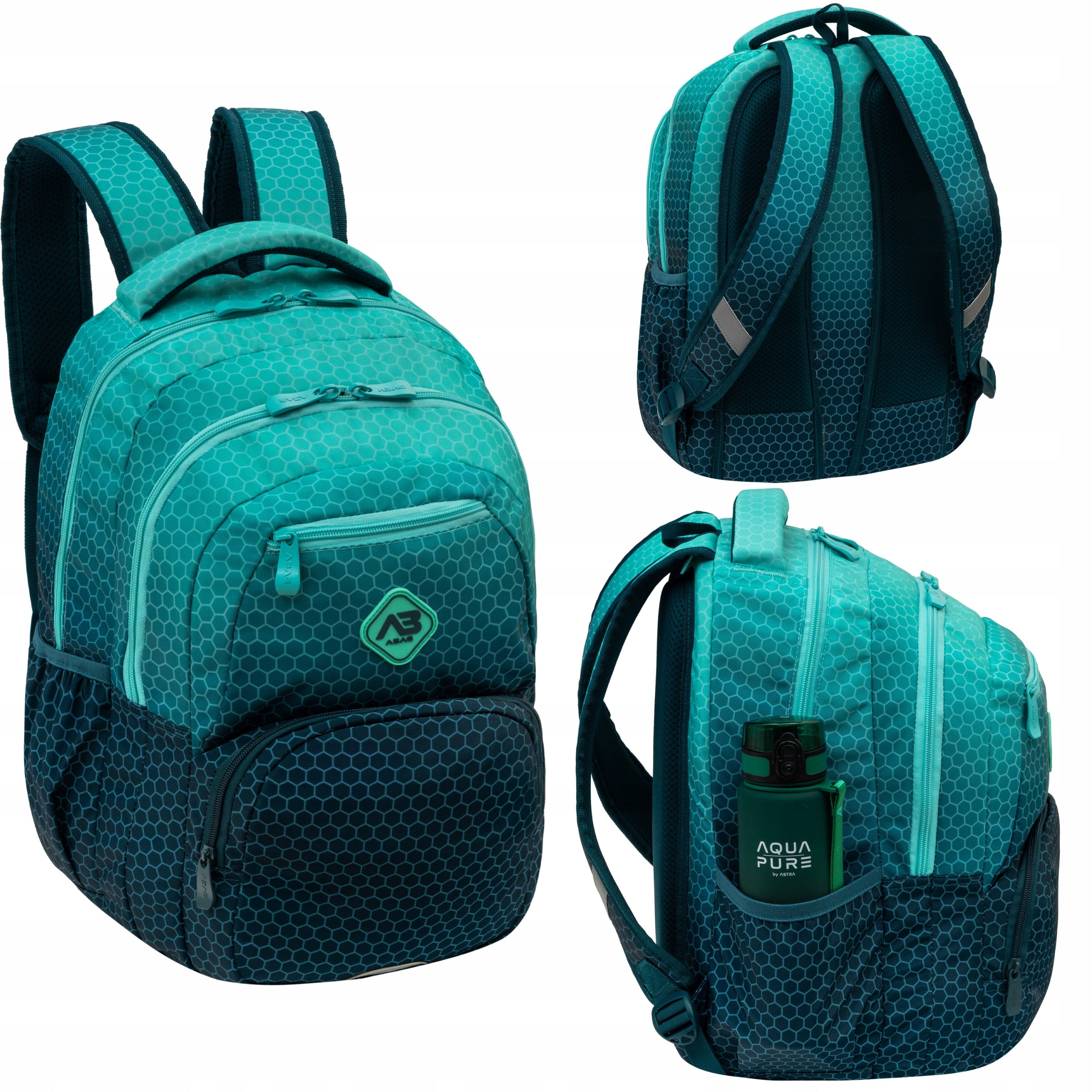 Set School backpack youth pencil case for boy ASTRA blue Packaging status original