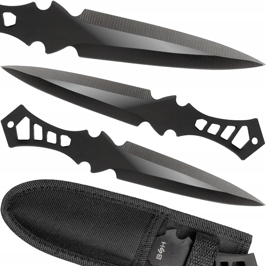 Set Scorpio Set of 3 Darts Throwing Knives Shuriken Ninja Dagger