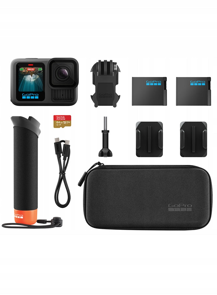 Set Sports Camera GoPro HERO 13 Black 5.3K Stabilization + Accessories Packaging status original