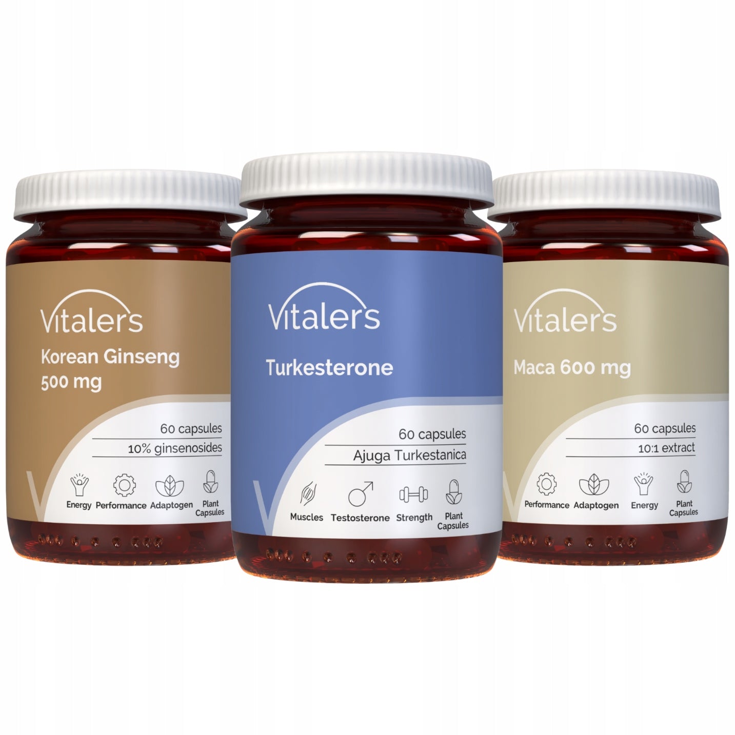 Set Vitality Male Vitaler's Maca Ginseng Korean Turkesterone
