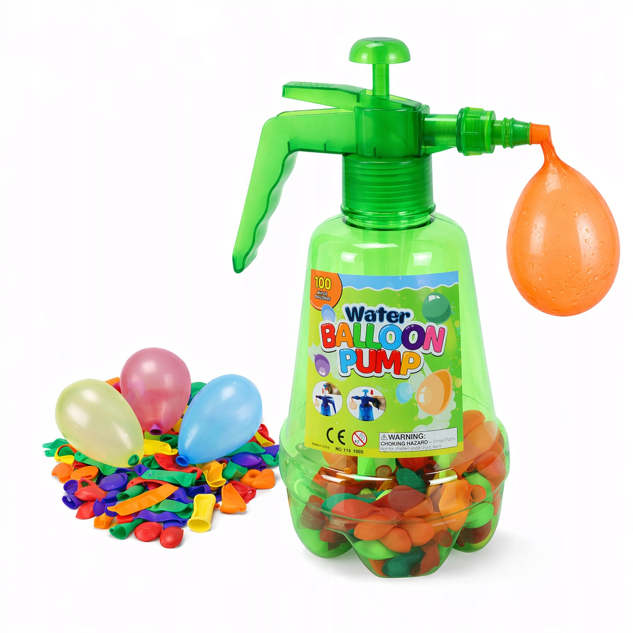 Set Water Pump + 100pcs Water Balloons Water Bombs