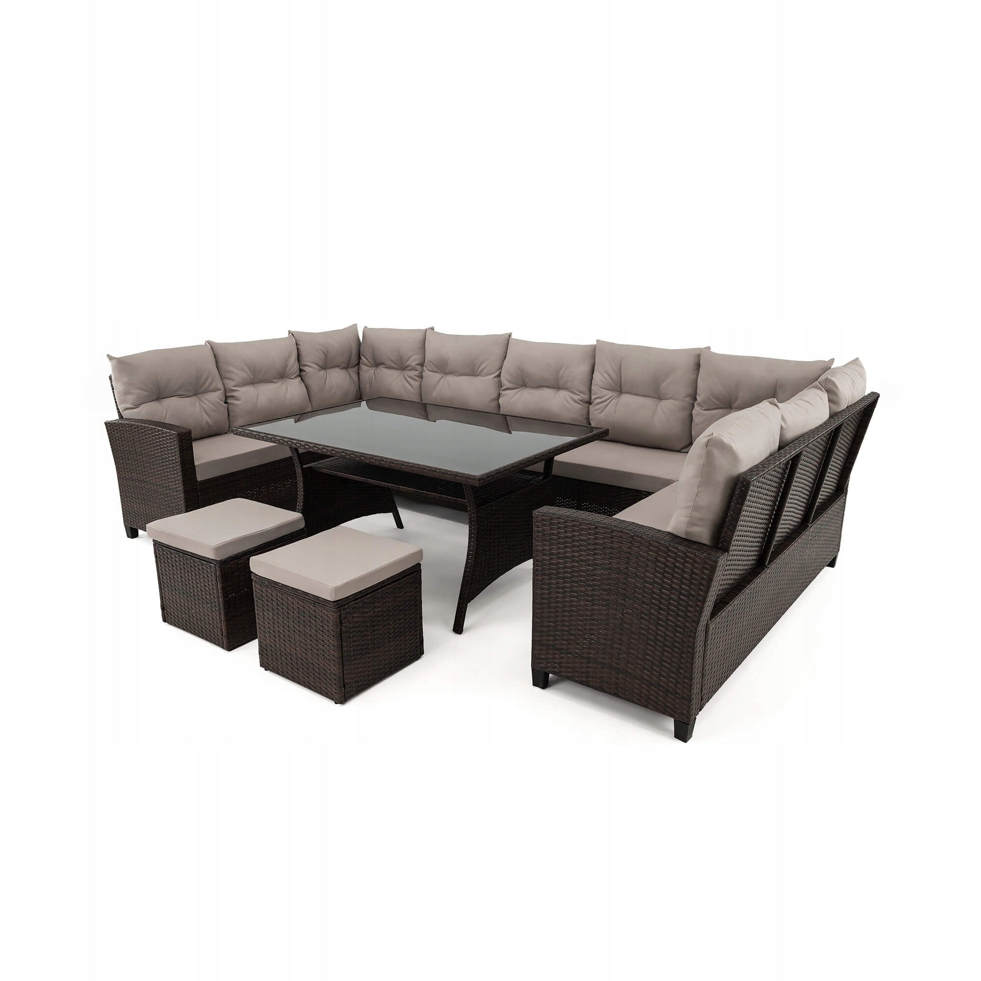Set XXL garden furniture technoratan PORTO cushions grey two containers Manufacturer EMWOmeble