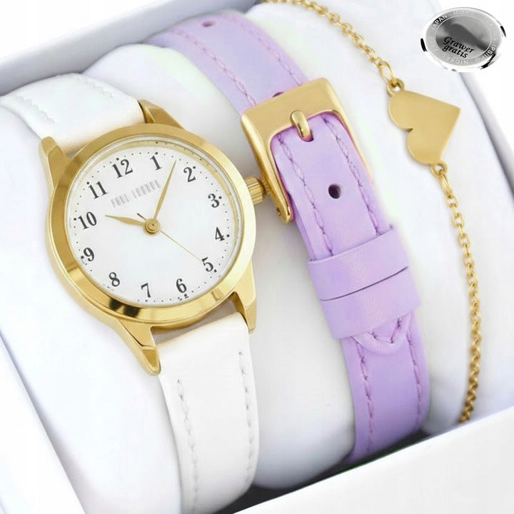 Set children's watch ALLIA gift for girl -2 stripes-grawer