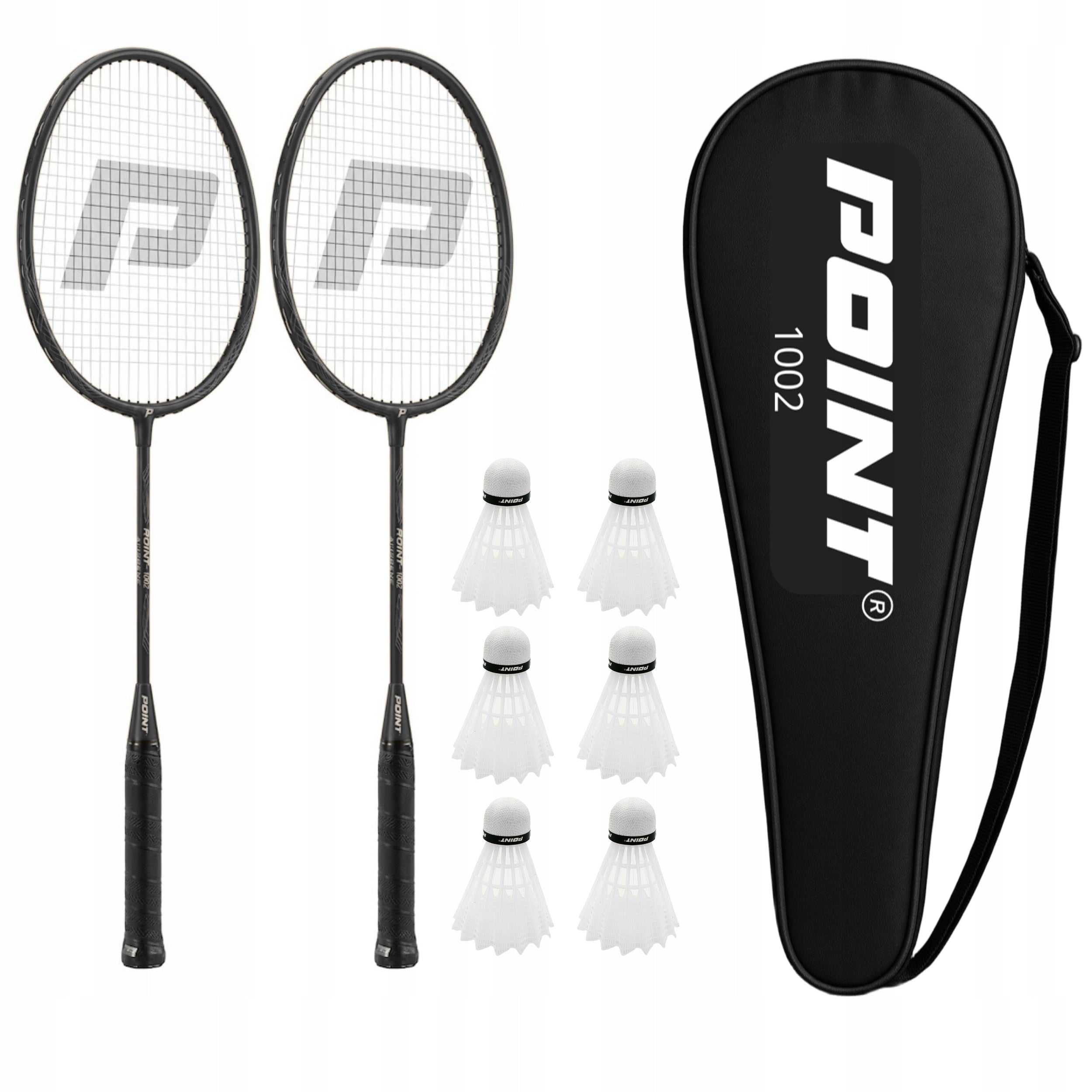 Set for Badminton POINT 1002 black + 6 white darts