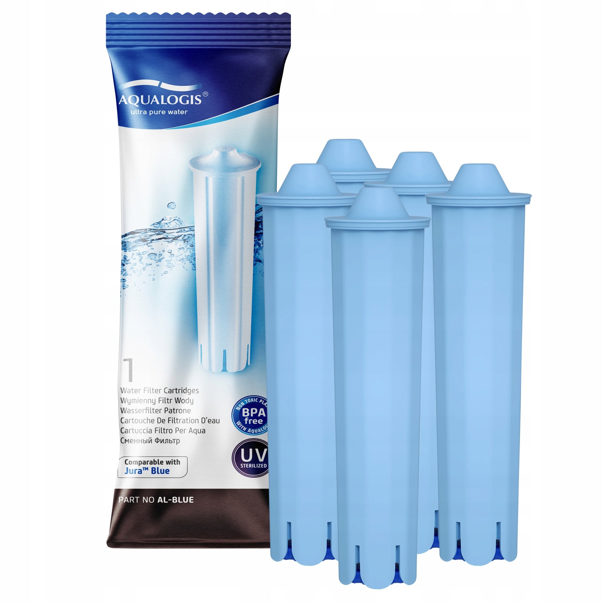Set for Jura Express - AL-Blue Filter (Replacement Jura Claris Blue) 5 pcs.