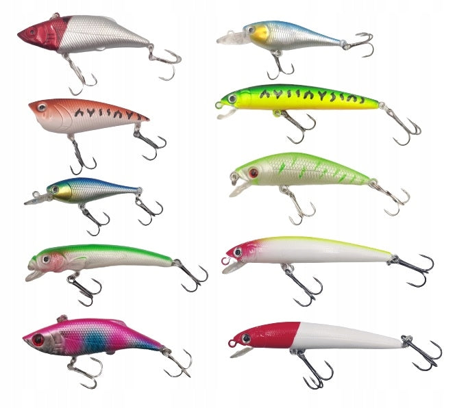 Set for Spinning Wobbler 10 pieces Perch Pike Brand no brand