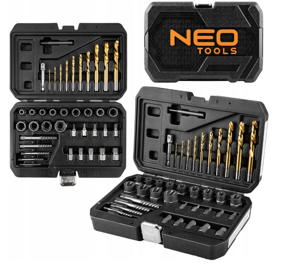 Set for damaged screws with drills and unscrewers 40 elements NEO 11-923