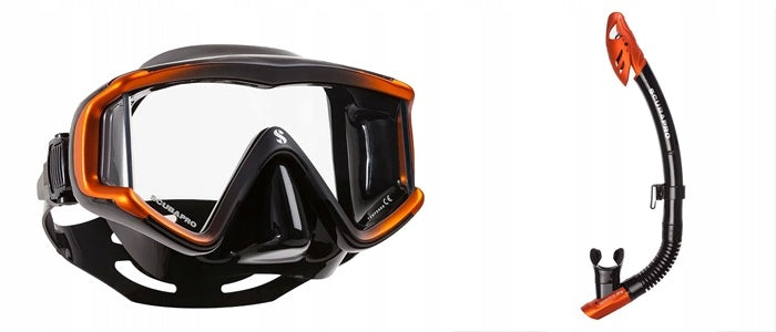 Set mask Scubapro Crystal Vu & snorkel Spectra Dry, Orange