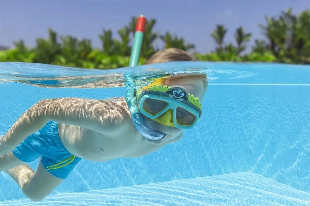 Set mask snorkel for children tube green children Brand Bestway