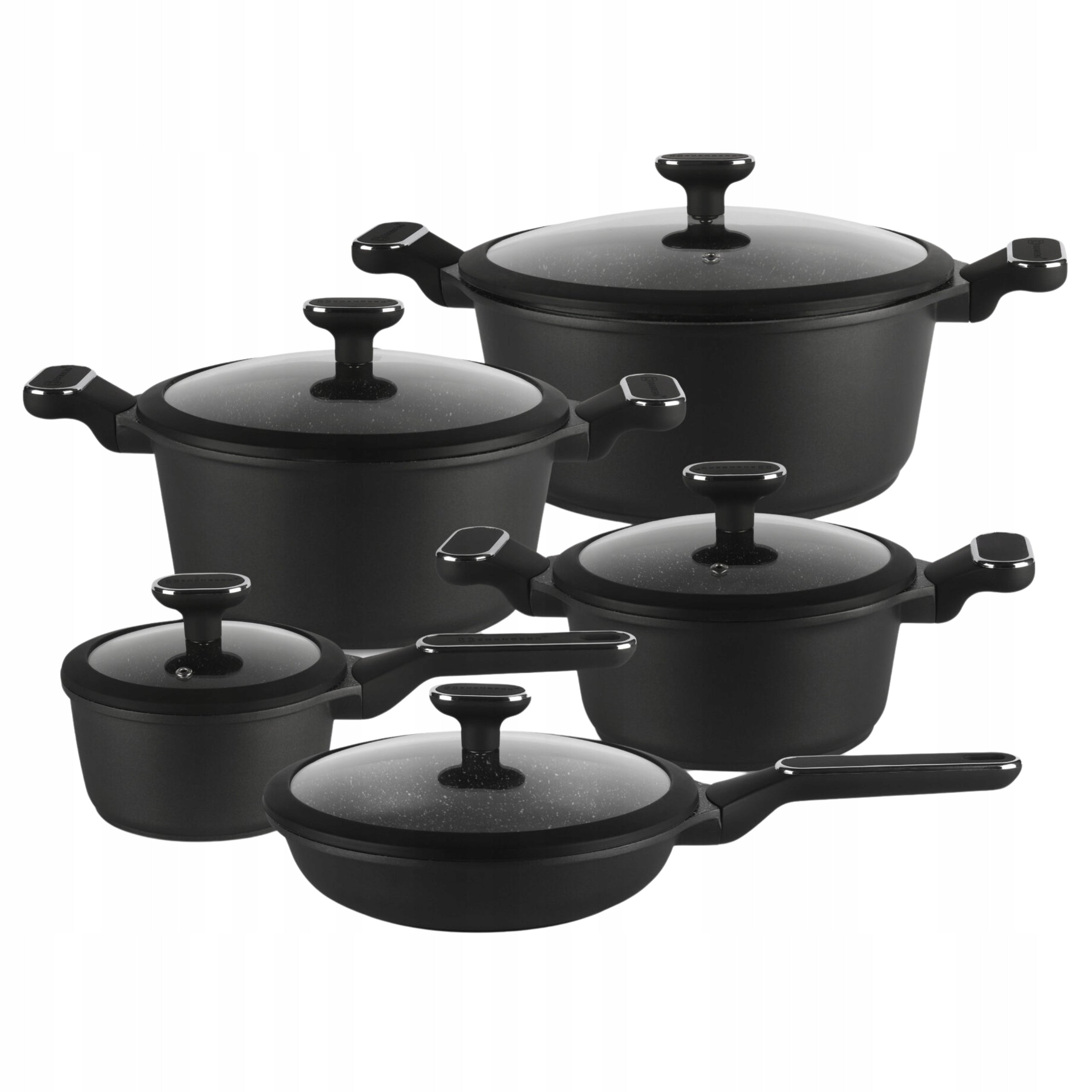 Set of 10 aluminium pots Edenberg EB 5631