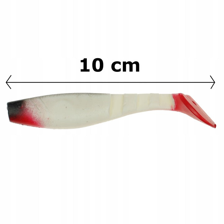 Set of 12 pcs rubber hoof ripper bait for pike zander 10cm and 12cm Model 557845MIX