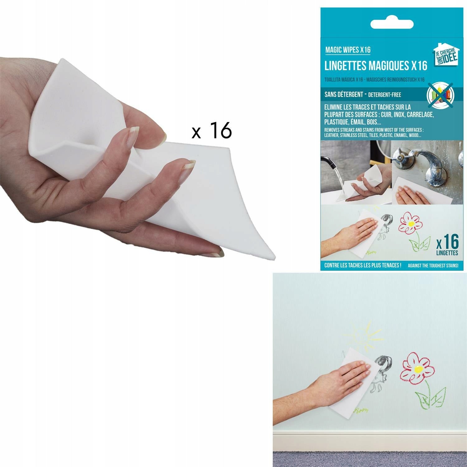 Set of 16 magic cloths