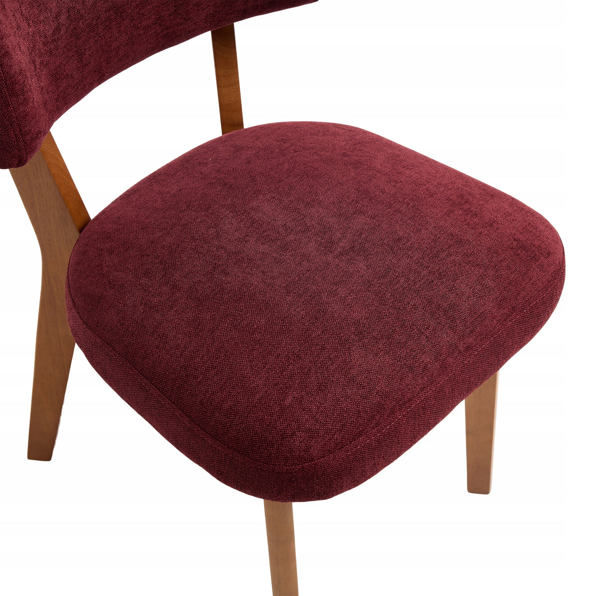 Set of 2 Dining Chairs Wood Mid-Century Fabric Modern Home Manufacturer code W3056P333013
