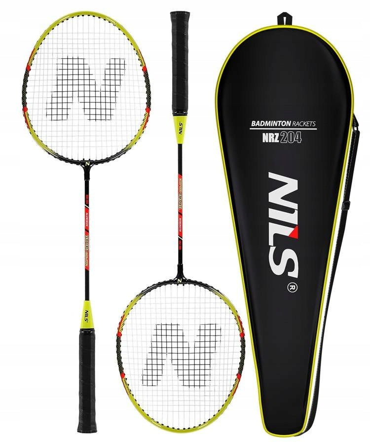 Set of 2 Rockets + 3 Recreational Game Darts in Badminton In Cover NILS Brand Nils