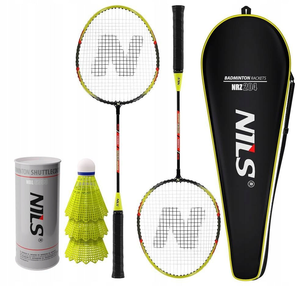 Set of 2 Rockets + 3 Recreational Game Darts in Badminton In Cover NILS