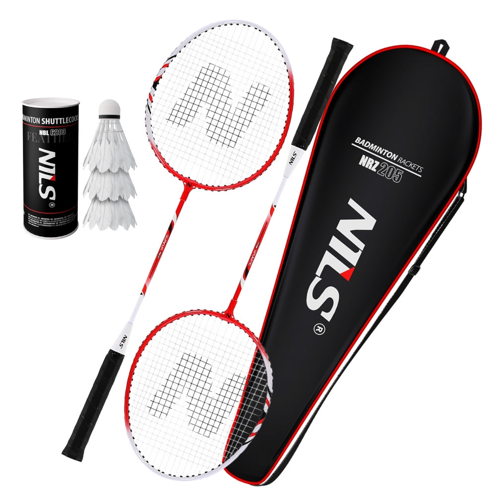 Set of 2 Rockets + 3 Recreational Game Darts in Badminton In Cover NILS