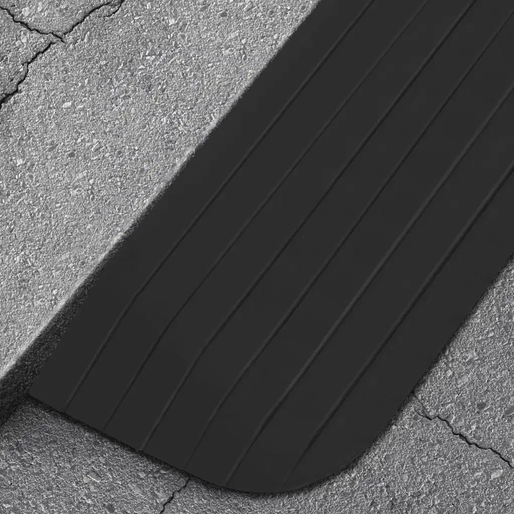 Set of 2 anti-slip rubber threshold ramps, black, 110x21x2,5 cm Brand no brand