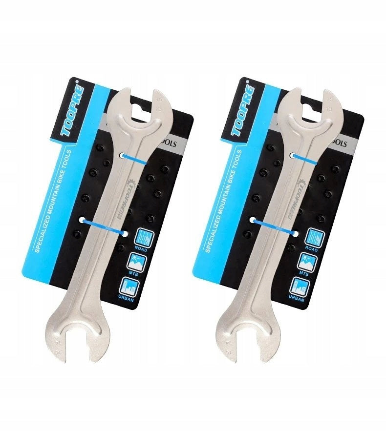 Set of 2 bicycle keys for hub cone conus 13 14 15 16mm TOOPRE Brand Toopre