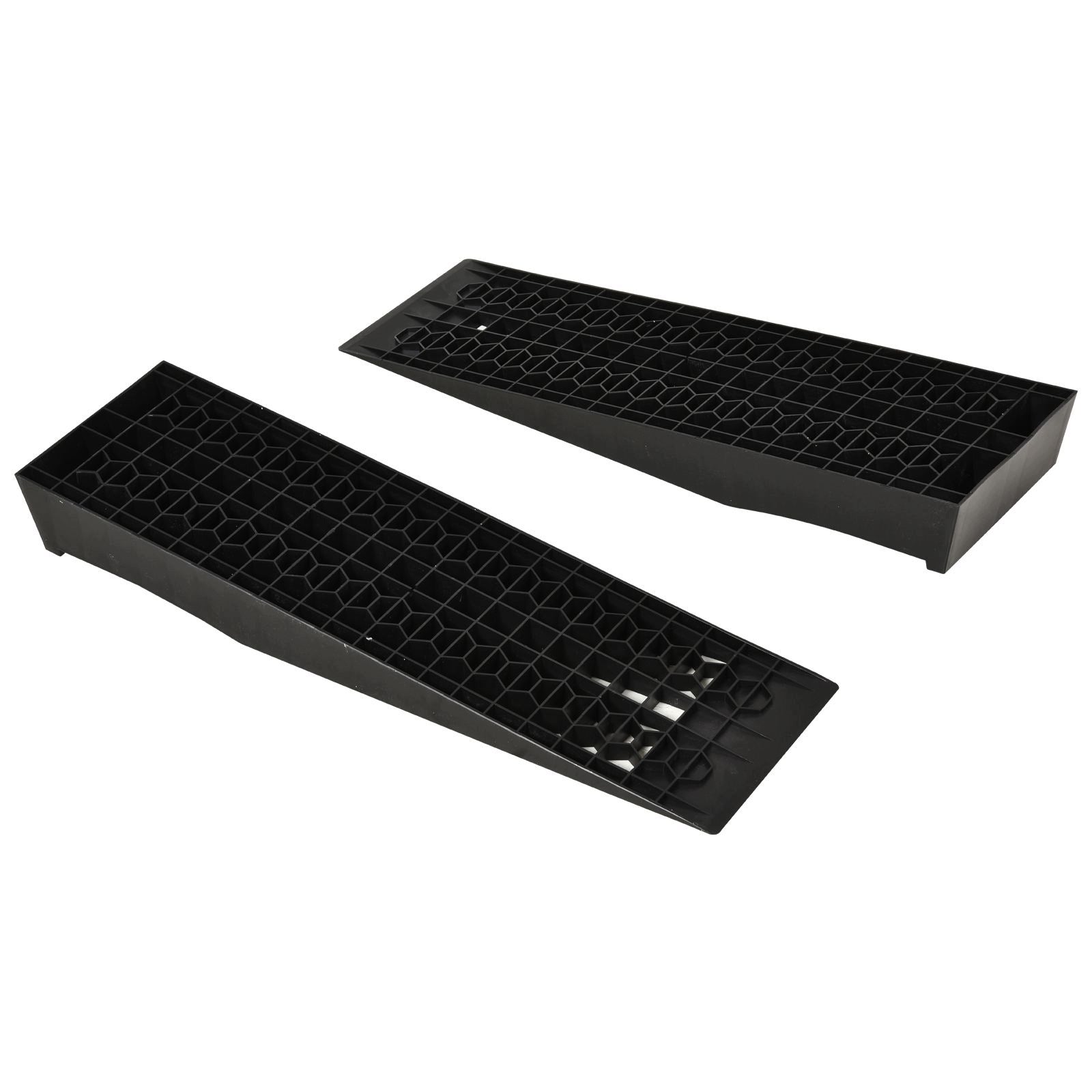 Set of 2 ramps, 3 t, plastic, black