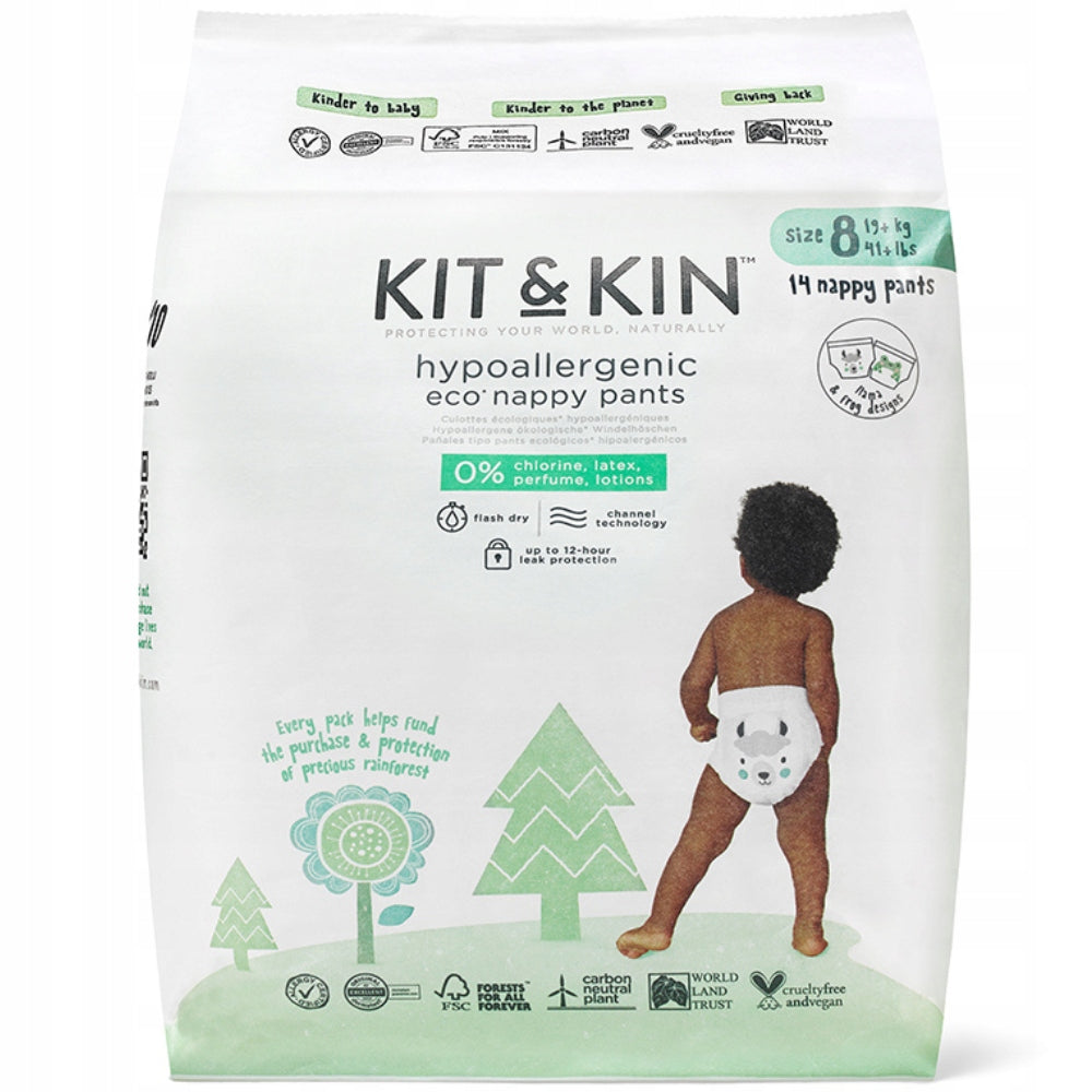 Set of 2x Baby Diapers Hypoallergen. Kit&Kin, Size 8 (19 kg+) EAN (GTIN) 5060479854745