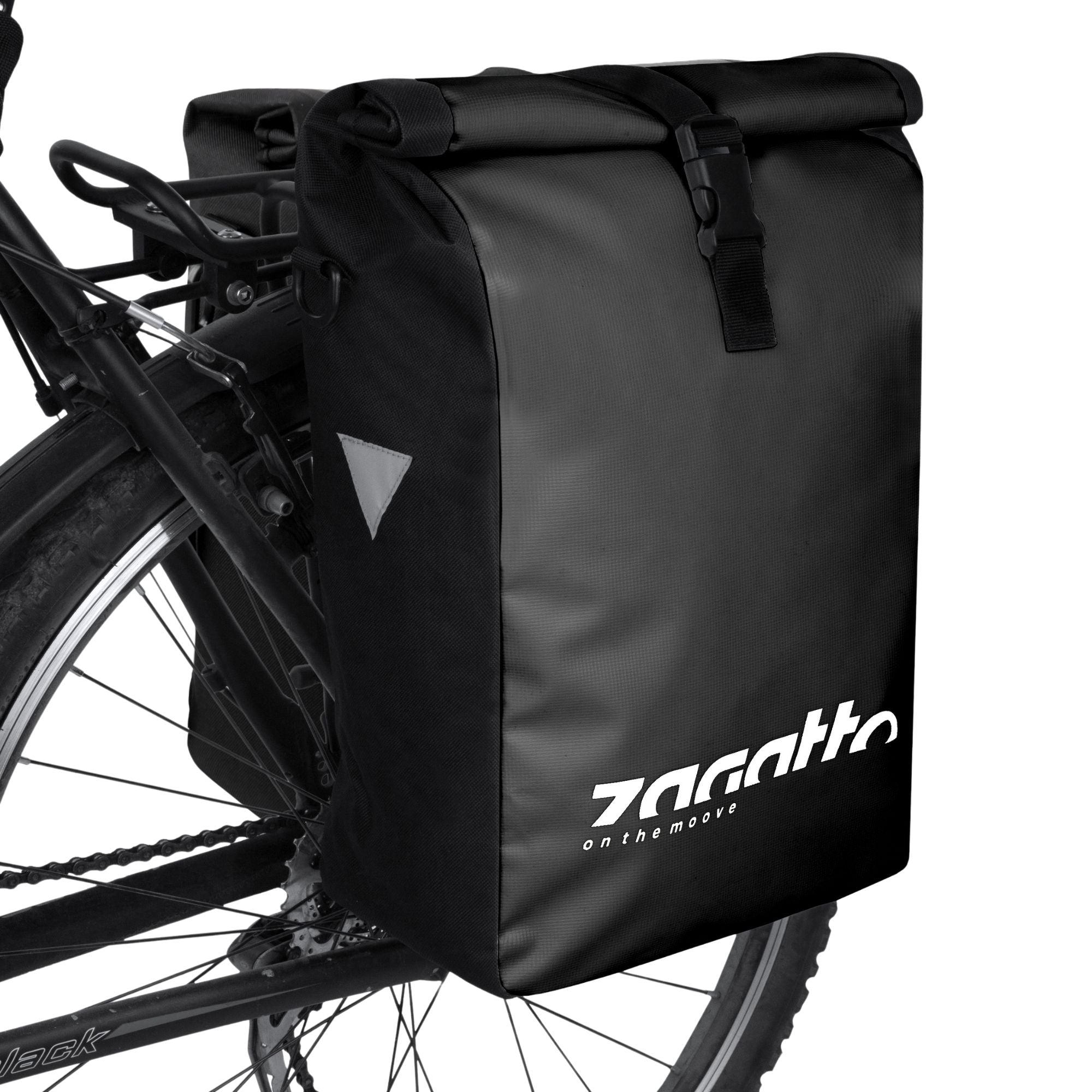 Set of 2x Bicycle pouch waterproof for rear side rack ZAGATTO