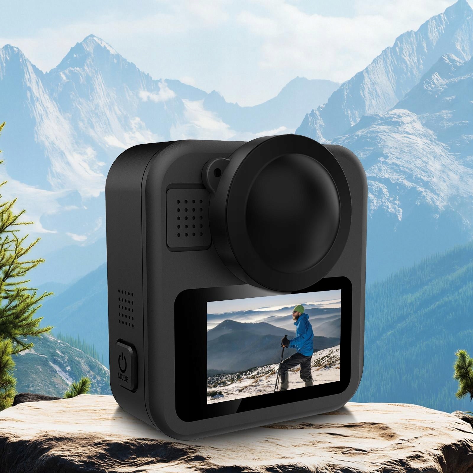 Set of 2x protective cap lens cover for GoPro Max 2 MAX2 Manufacturer code PU1100B
