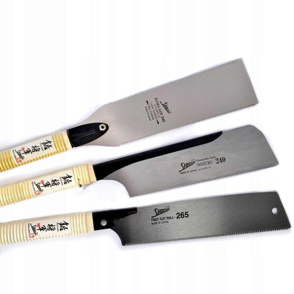 Set of 3 Japanese Saw Blades 240mm Osaka Shogun