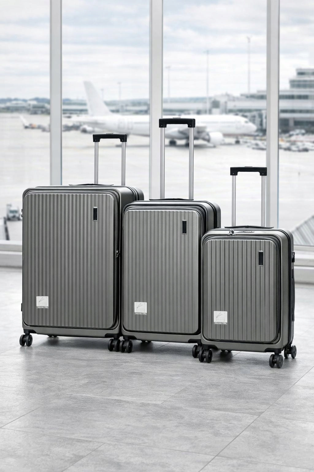 Set of 3 TABI Premium Suitcases – GRAPHITE TSA Wheels 360°Extended Brand no brand
