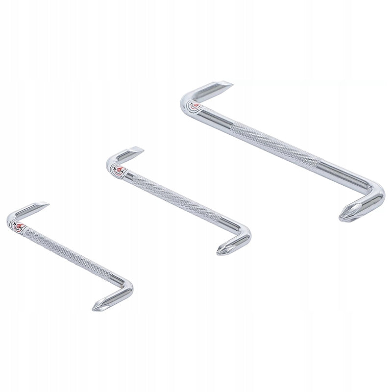 Set of 3 flat/cross angle screwdrivers, BGS Diy 7982