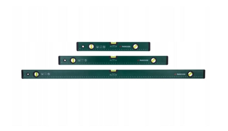 Set of 3 levels PARKSIDE 40 / 60 / 100 cm 45°, 90° and 180°
