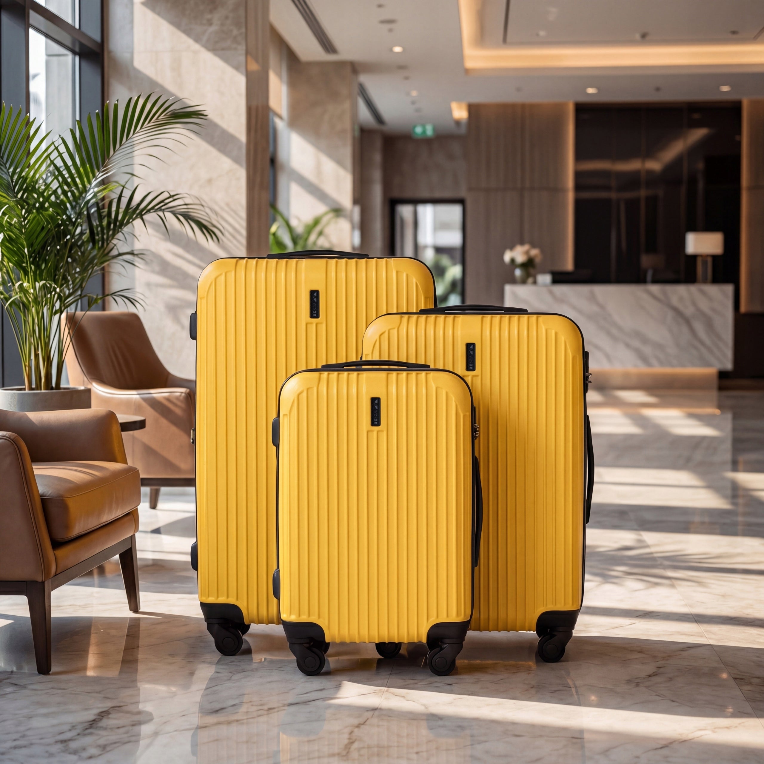 Set of 3 suitcases L/M/S WINGS set checked baggage hard travel ABS Packaging status original