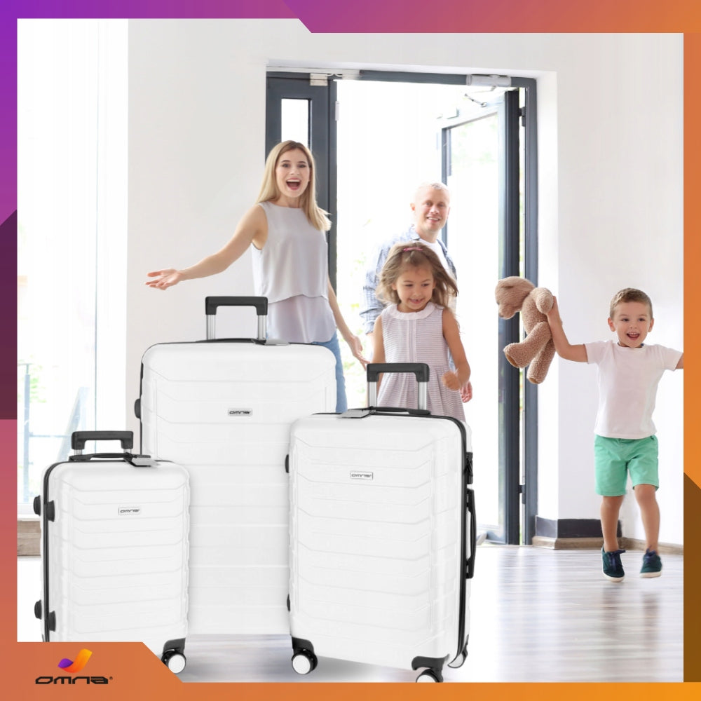 Set of 3 travel suitcases 3in1 ABS luggage trunk on wheels 94L+63L+40L Manufacturer code ARIZONA