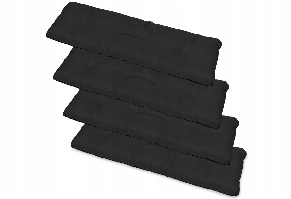 Set of 4 garden cushion for bench 120x38 cm