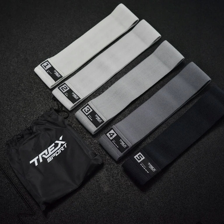 Set of 5 resistance bands for fitness exercises material strong Trex Sport Packaging status original